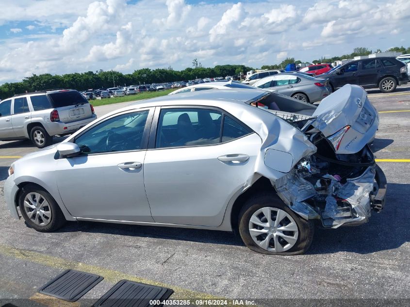 2016 Toyota Corolla L VIN: 2T1BURHE7GC500450 Lot: 40353285