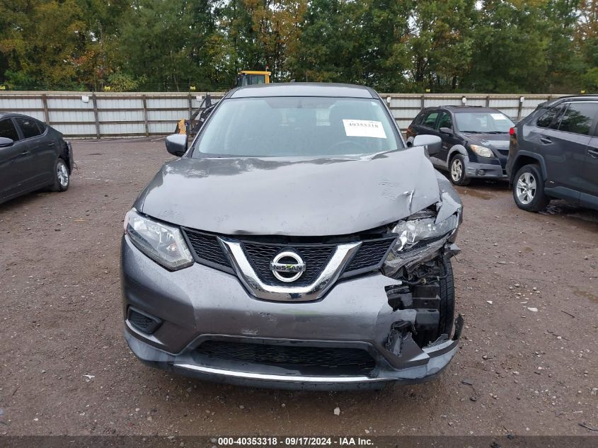 2016 Nissan Rogue S/Sl/Sv VIN: KNMAT2MT0GP725272 Lot: 40353318