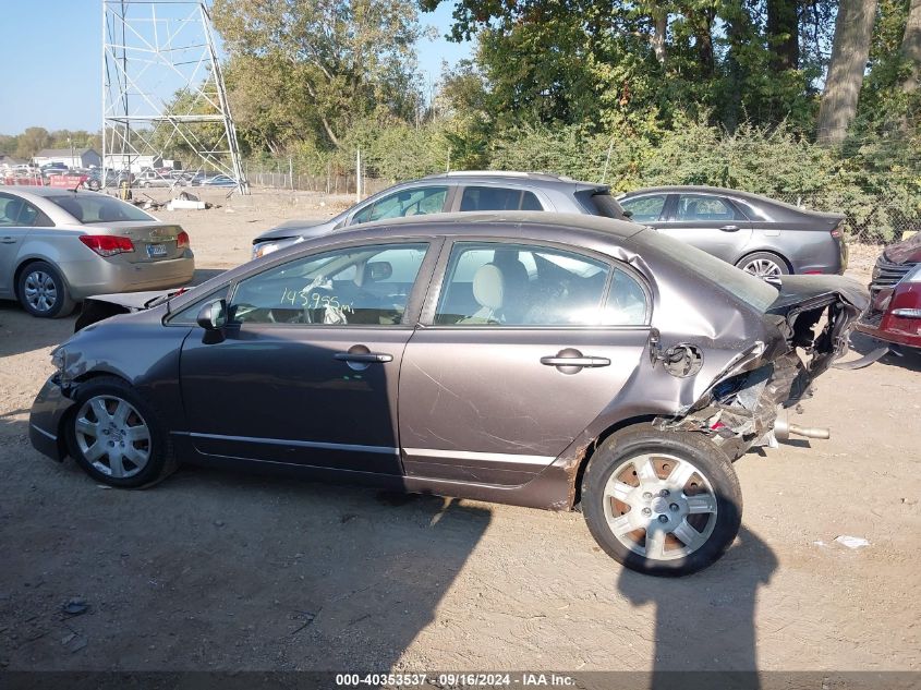 2009 Honda Civic Lx VIN: 19XFA16519E043685 Lot: 40353537