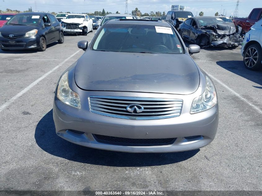 2007 Infiniti G35 Sport W/6-Speed Manual VIN: JNKBV61E47M717039 Lot: 40353540