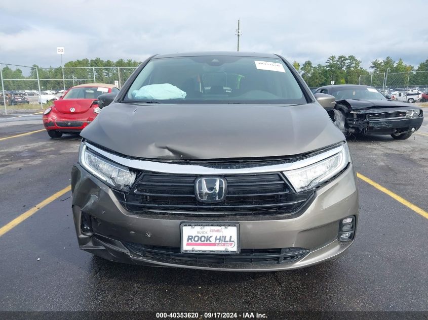 2021 Honda Odyssey Exl VIN: 5FNRL6H74MB030936 Lot: 40353620