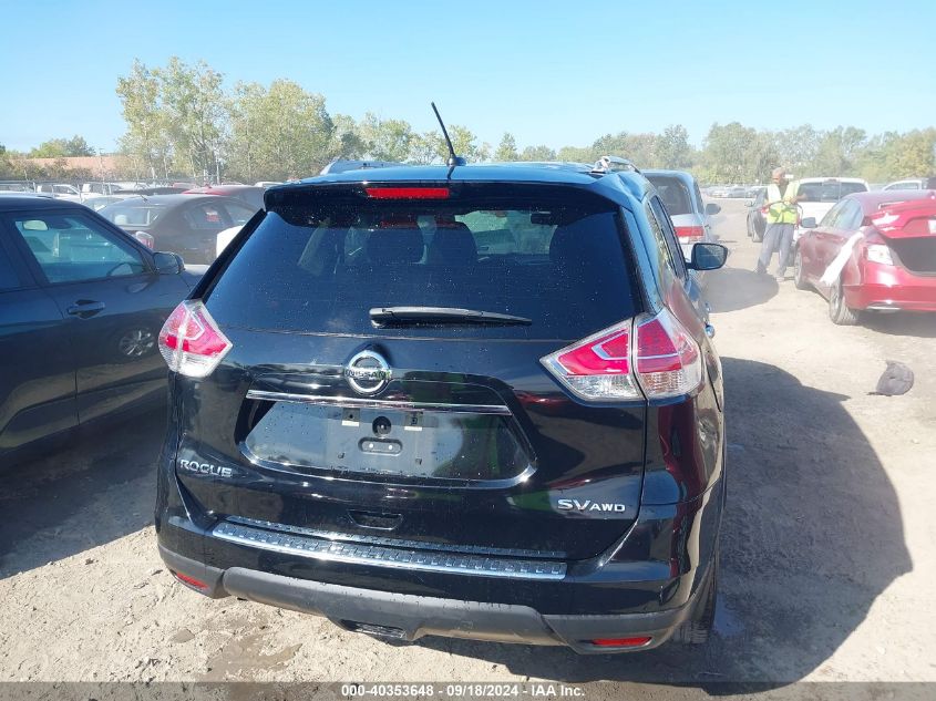 2015 Nissan Rogue Sv VIN: KNMAT2MVXFP530733 Lot: 40353648