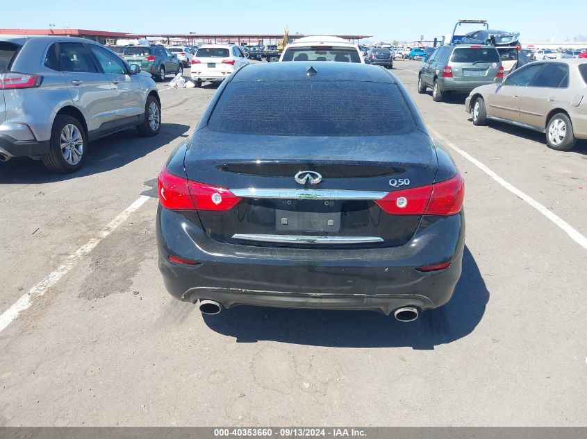 2014 Infiniti Q50 VIN: JN1BV7AP9EM685164 Lot: 40353660