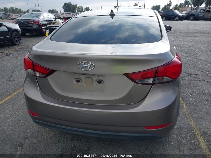 2016 HYUNDAI ELANTRA VALUE EDITION - 5NPDH4AE7GH671979