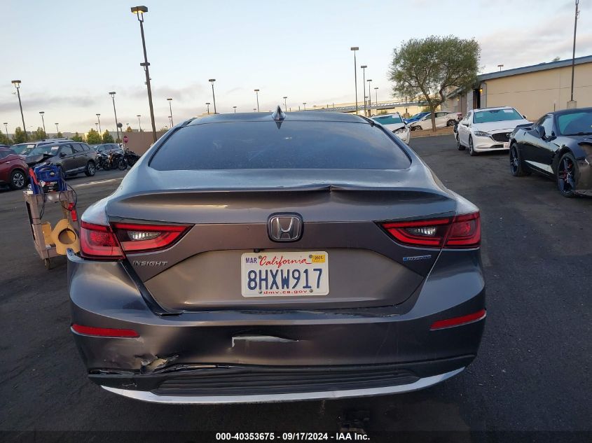 2019 Honda Insight Touring VIN: 19XZE4F97KE024165 Lot: 40353675