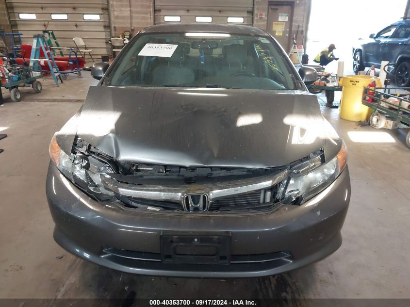 2012 Honda Civic Lx VIN: 19XFB2F58CE022181 Lot: 40353700