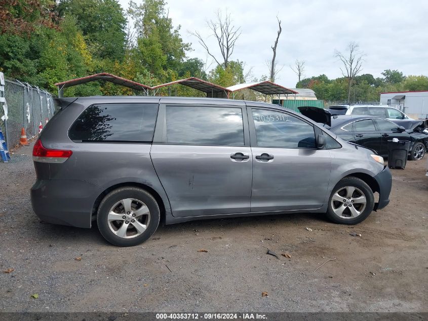 2014 Toyota Sienna VIN: 5TDZK3DC2ES457601 Lot: 40353712