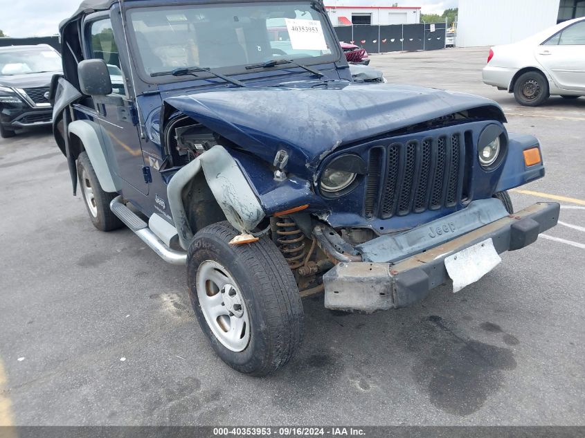 2006 Jeep Wrangler X VIN: 1J4FA39S76P788590 Lot: 40353953