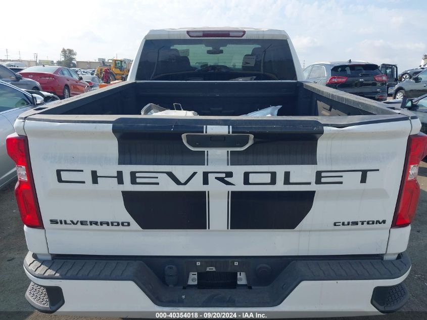 2021 Chevrolet Silverado 1500 4Wd Double Cab Standard Bed Custom VIN: 1GCRYBEK6MZ338686 Lot: 40354018