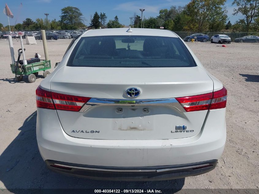 2014 Toyota Avalon Hybrid Limited VIN: 4T1BD1EB4EU033222 Lot: 40354122