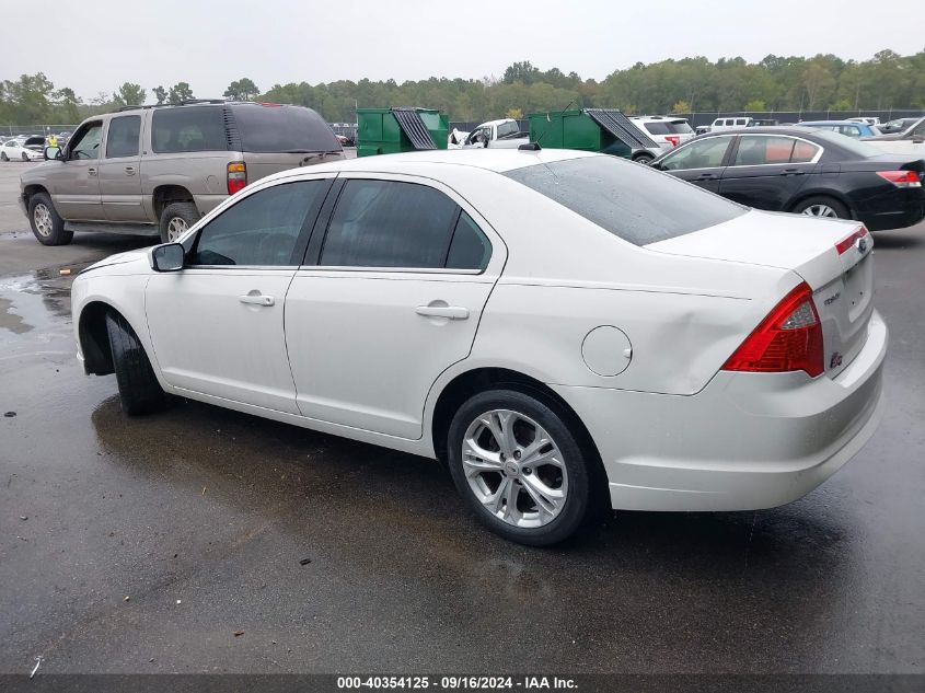 2012 Ford Fusion Se VIN: 3FAHP0HA0CR333272 Lot: 40354125