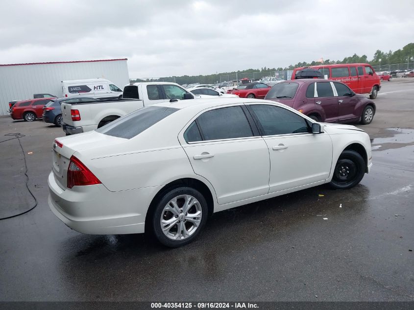 2012 Ford Fusion Se VIN: 3FAHP0HA0CR333272 Lot: 40354125