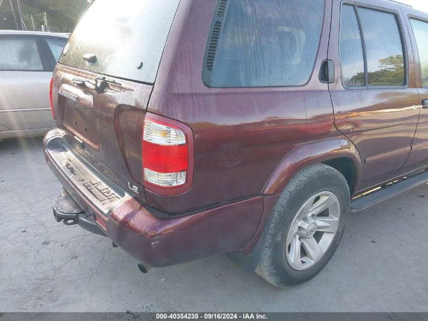 2003 Nissan Pathfinder Le/Se VIN: JN8DR09Y83W835222 Lot: 40354235