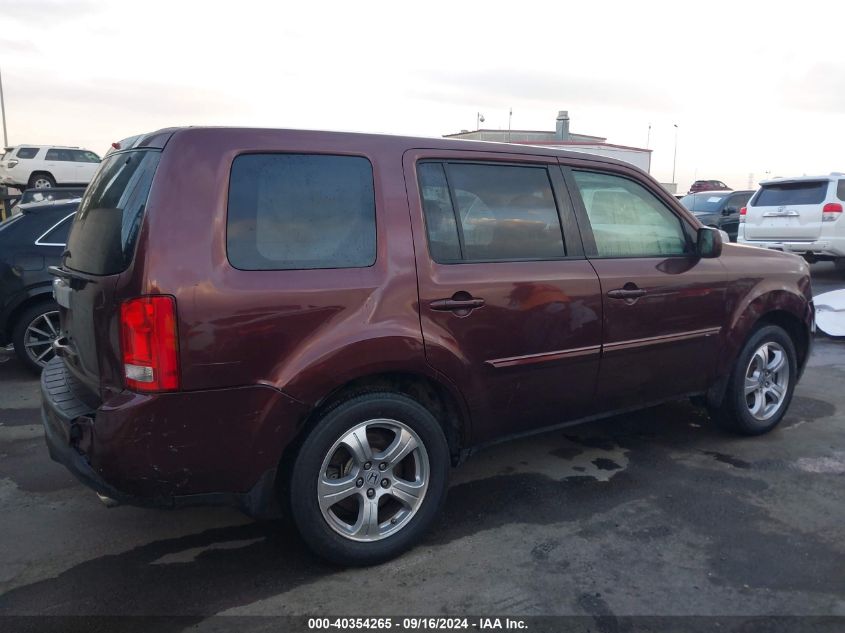 2012 Honda Pilot Ex-L VIN: 5FNYF3H54CB380050 Lot: 40354265