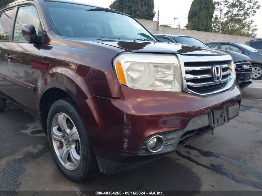 2012 Honda Pilot Ex-L VIN: 5FNYF3H54CB380050 Lot: 40354265