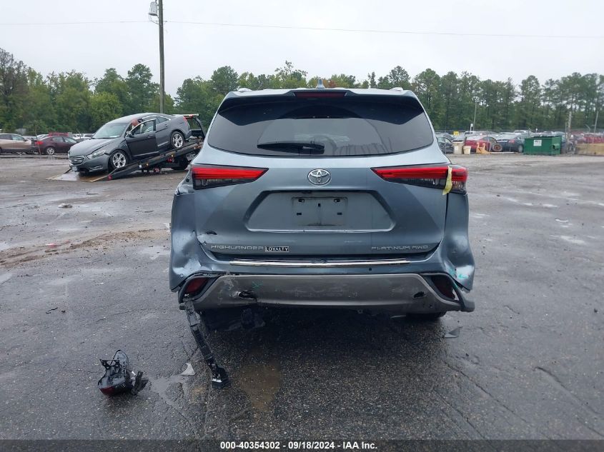 2021 Toyota Highlander Platinum VIN: 5TDFZRBH5MS148610 Lot: 40354302