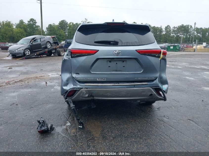 2021 Toyota Highlander Platinum VIN: 5TDFZRBH5MS148610 Lot: 40354302