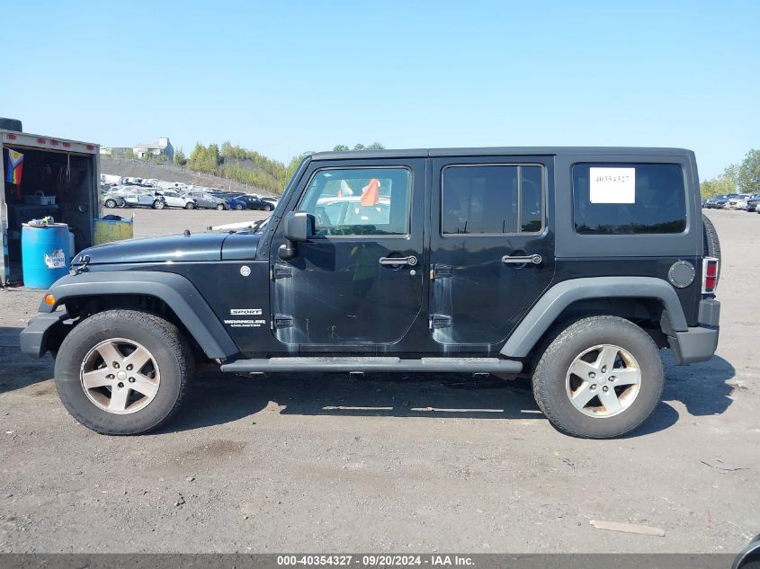 2014 Jeep Wrangler Unlimited Sport VIN: 1C4BJWDG7EL194614 Lot: 40354327