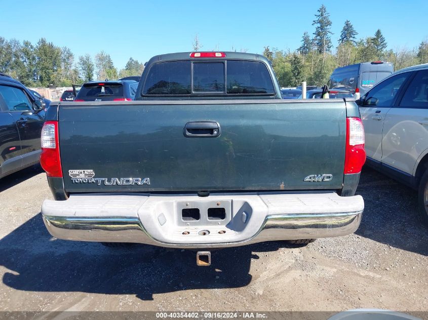 2006 Toyota Tundra Sr5 V8 VIN: 5TBBT44166S477282 Lot: 40354402