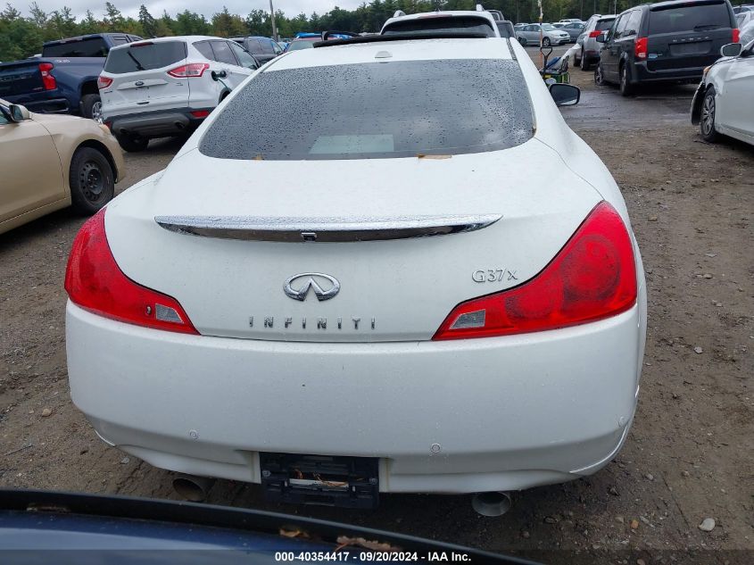 2011 Infiniti G37X VIN: JN1CV6EL7BM262018 Lot: 40354417