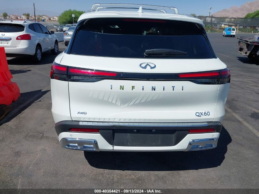 2022 Infiniti Qx60 Sensory Awd VIN: 5N1DL1GS8NC340195 Lot: 40354421