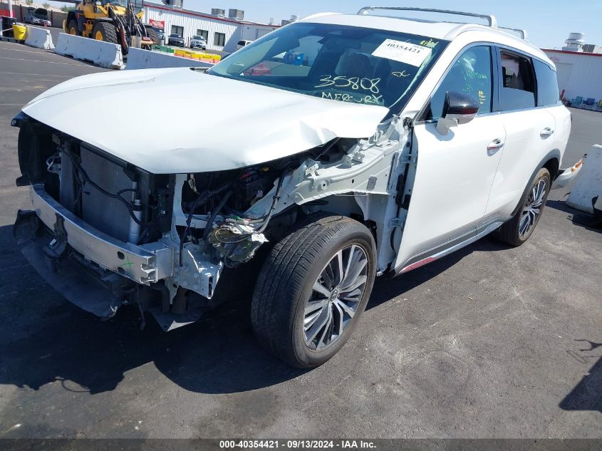 2022 Infiniti Qx60 Sensory Awd VIN: 5N1DL1GS8NC340195 Lot: 40354421