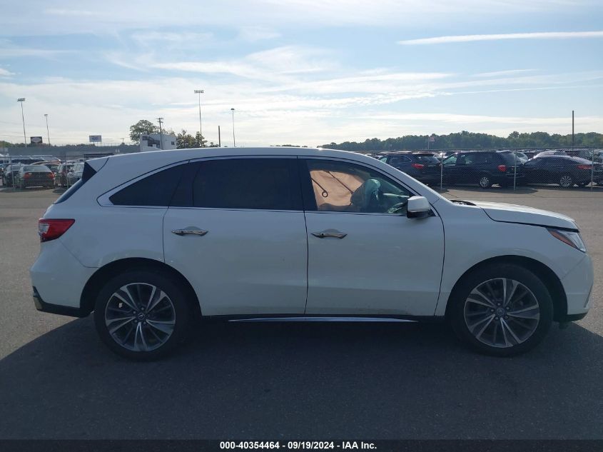 2019 Acura Mdx Tech Pkg VIN: 5J8YD4H53KL006456 Lot: 40354464