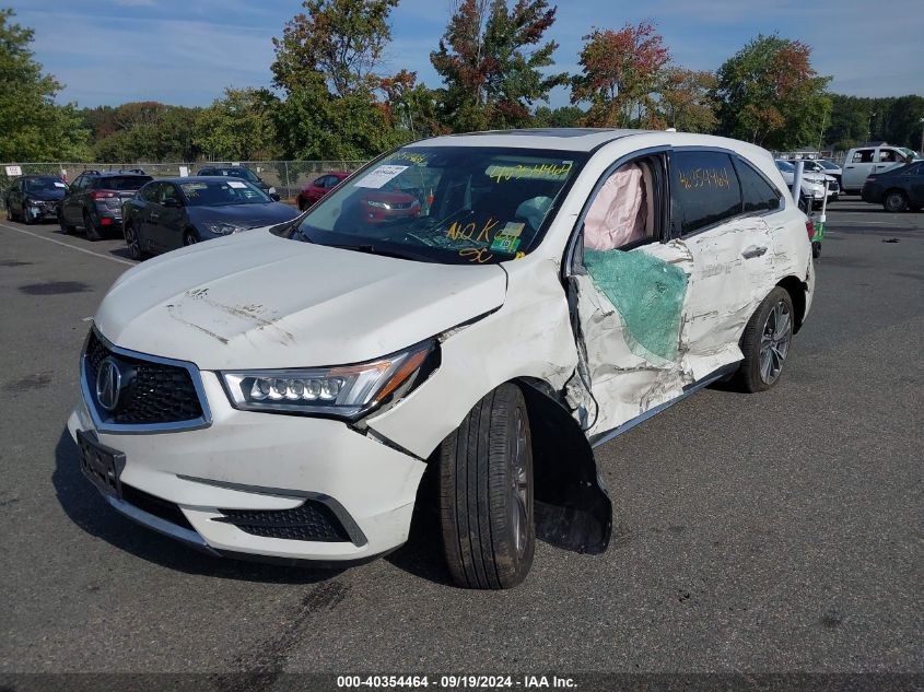 2019 Acura Mdx Tech Pkg VIN: 5J8YD4H53KL006456 Lot: 40354464