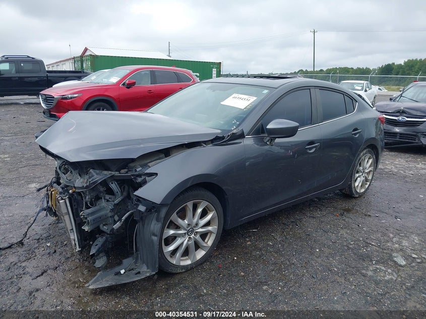 Vin: jm1bm1w38f1239268, lot: 40843067, mazda mazda3 s grand touring 20152