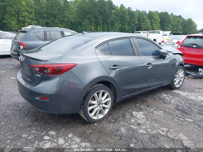 Vin: jm1bm1w38f1239268, lot: 40843067, mazda mazda3 s grand touring 20154