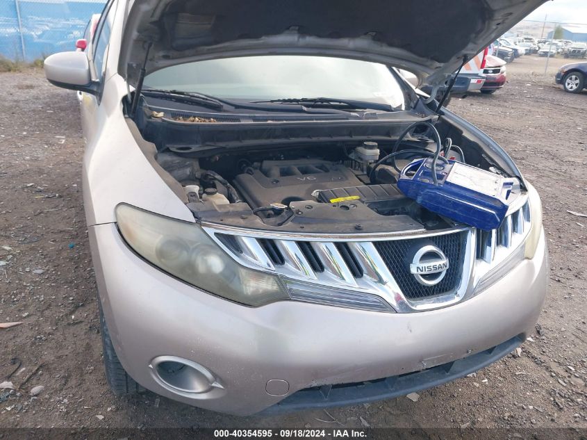 2009 Nissan Murano S VIN: JN8AZ18U79W025340 Lot: 40354595