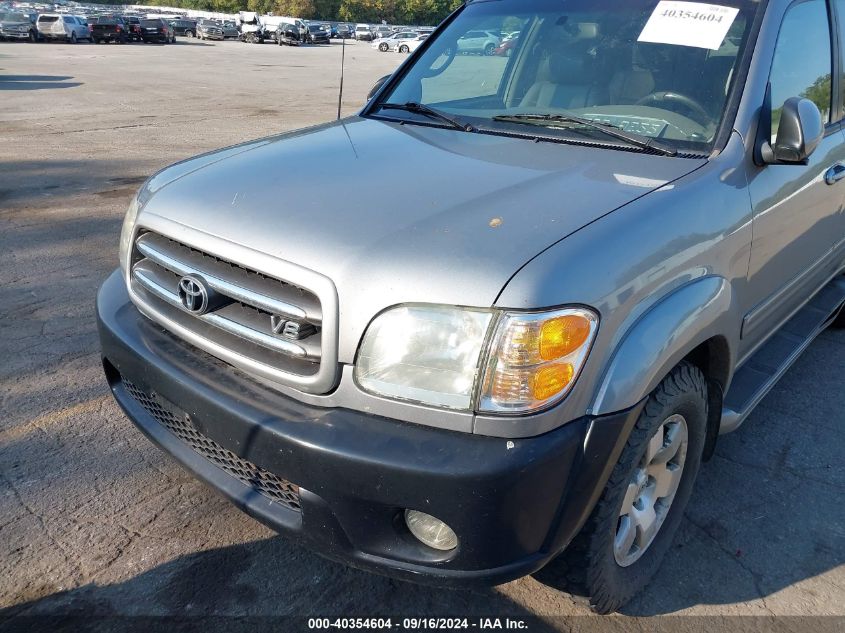 2003 Toyota Sequoia Limited V8 VIN: 5TDBT48A33S163246 Lot: 40354604