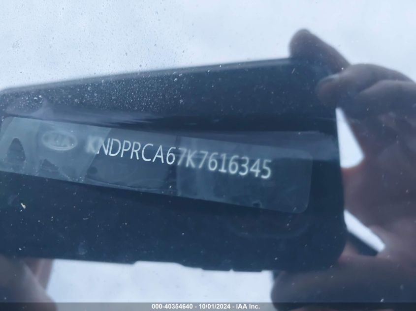 2019 Kia Sportage Sx Turbo VIN: KNDPRCA67K7616345 Lot: 40354640