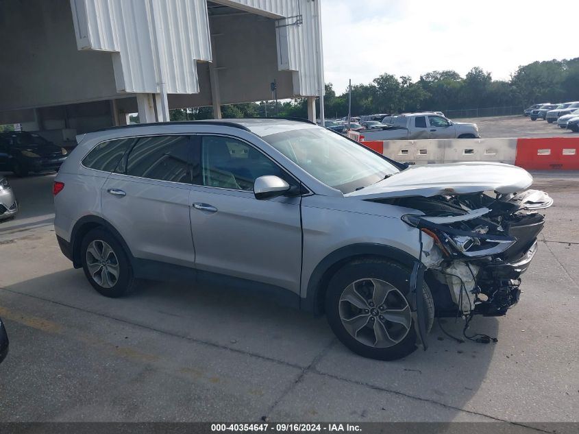 2016 Hyundai Santa Fe Se VIN: KM8SMDHF3GU134996 Lot: 40354647