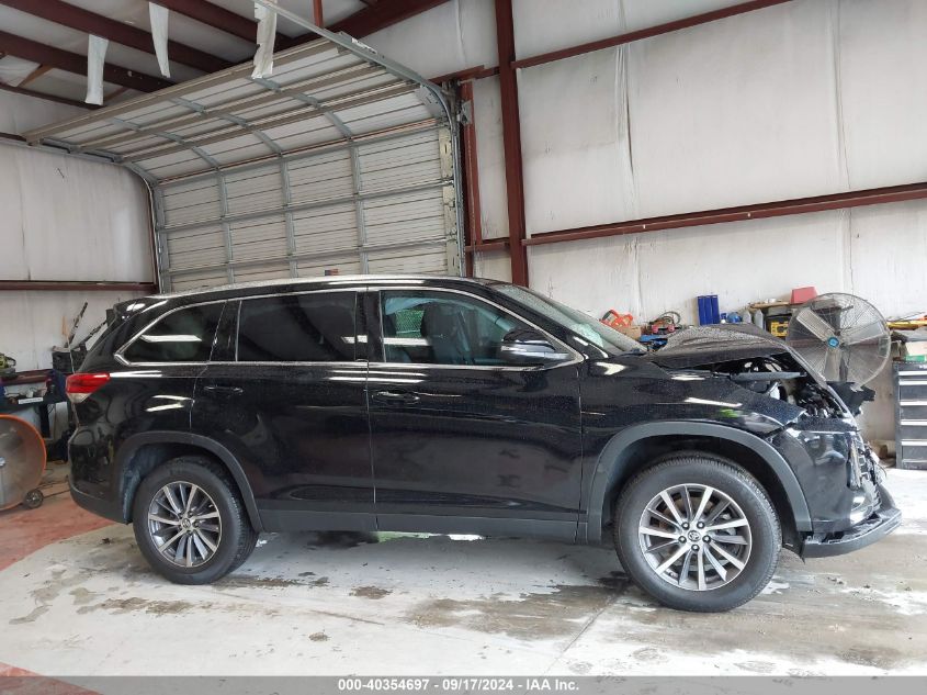 2019 Toyota Highlander Xle VIN: 5TDKZRFH7KS561831 Lot: 40354697