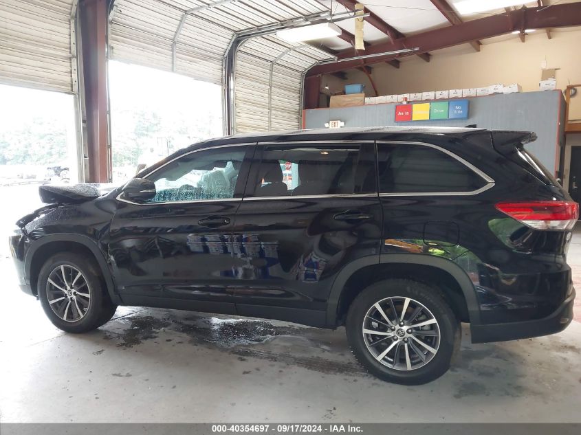 2019 Toyota Highlander Xle VIN: 5TDKZRFH7KS561831 Lot: 40354697