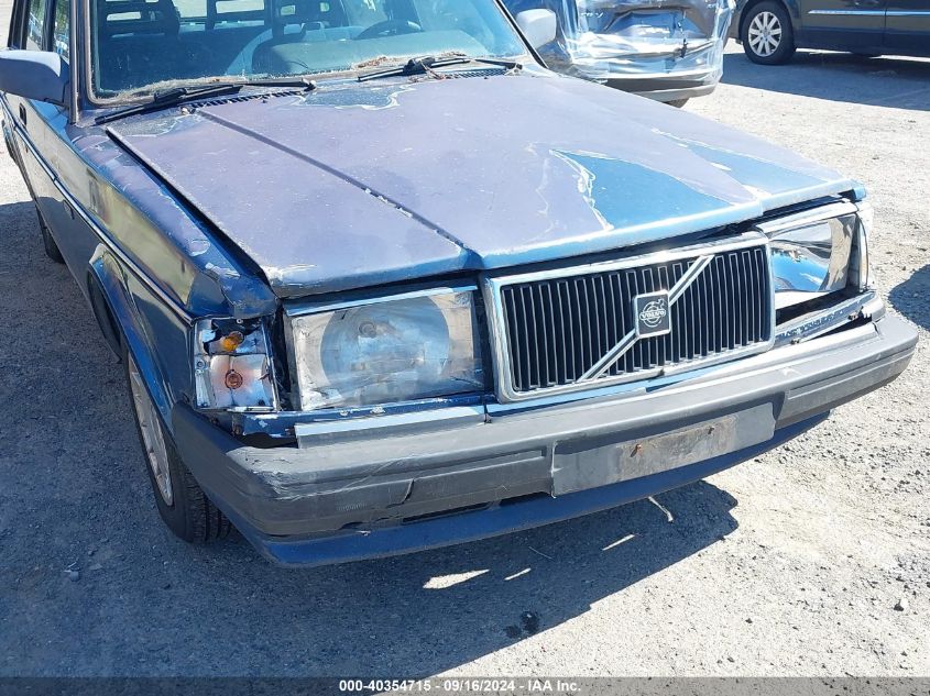 1989 Volvo 244 Dl/Gl VIN: YV1AX8844K1366637 Lot: 40354715