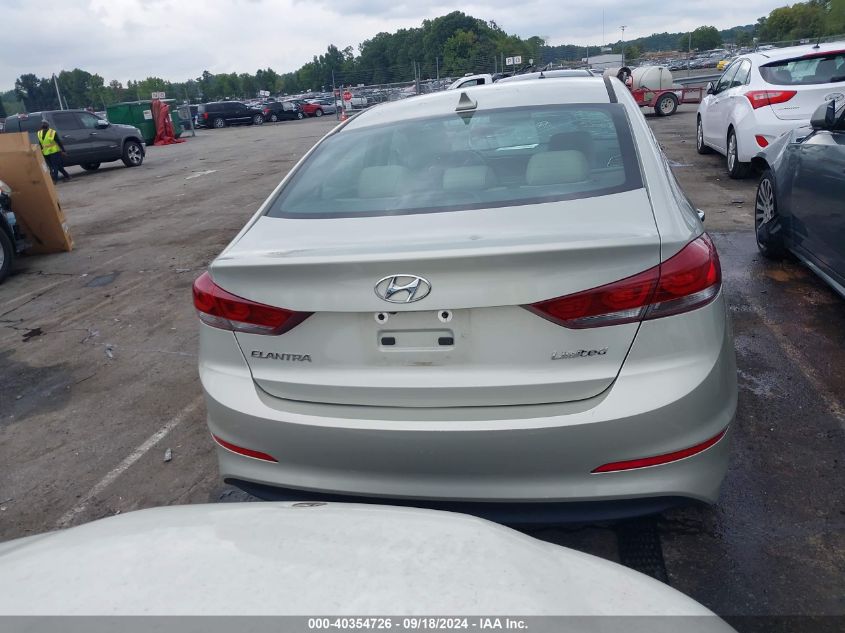 2017 Hyundai Elantra Limited VIN: KMHD84LF8HU355399 Lot: 40354726