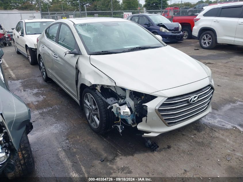 2017 HYUNDAI ELANTRA LIMITED - KMHD84LF8HU355399