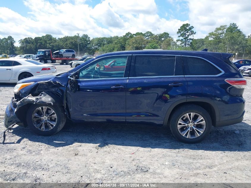 5TDZKRFH6ES007283 2014 Toyota Highlander Le Plus V6