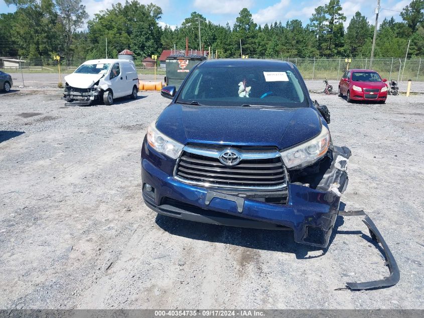 5TDZKRFH6ES007283 2014 Toyota Highlander Le Plus V6