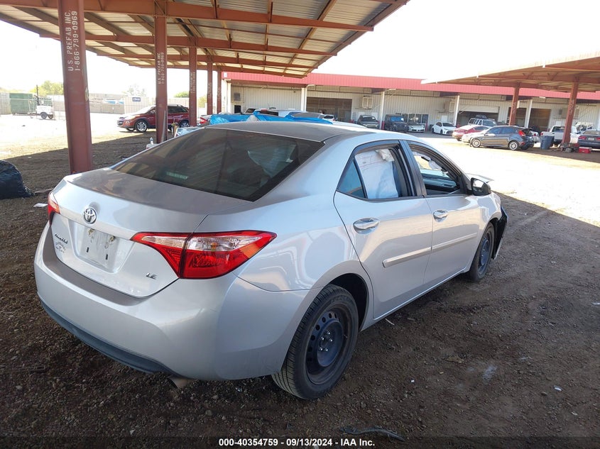 VIN 2T1BURHE6JC011805 2018 TOYOTA COROLLA LE
