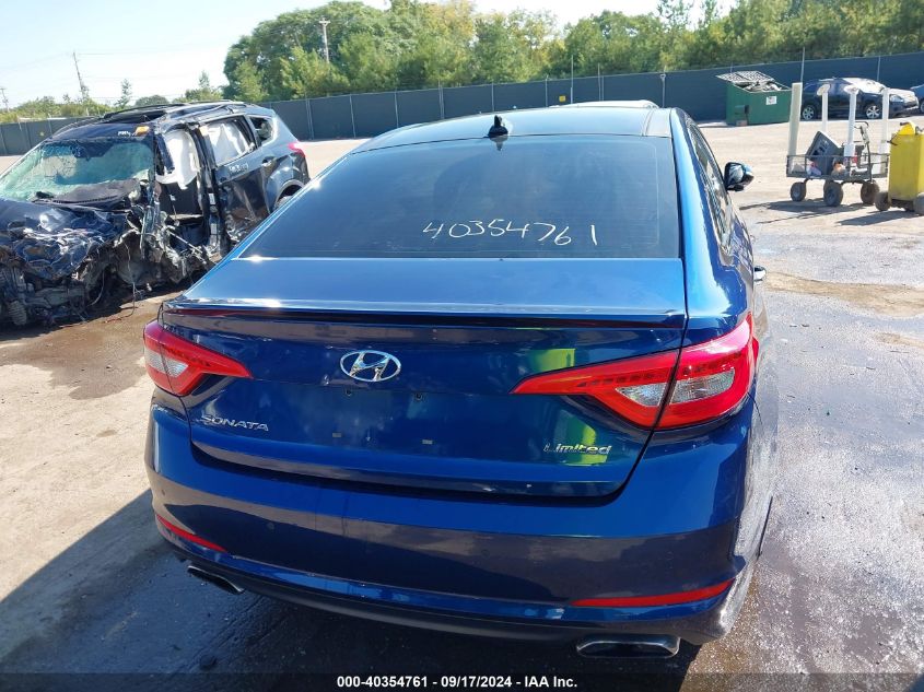 2015 Hyundai Sonata Limited VIN: 5NPE34AF7FH011709 Lot: 40354761