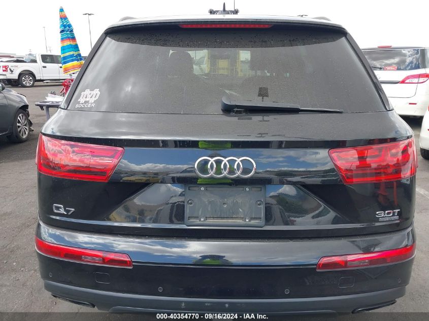 2017 Audi Q7 3.0T Premium VIN: WA1VAAF79HD040489 Lot: 40354770