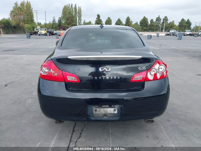 2008 Infiniti G35 Journey VIN: JNKBV61E48M206805 Lot: 40354944