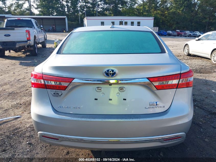 2014 Toyota Avalon Hybrid Limited VIN: 4T1BD1EB7EU020173 Lot: 40355102