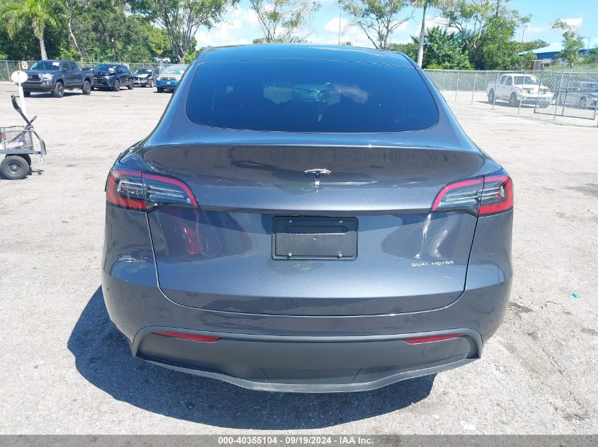 2023 Tesla Model Y Awd/Long Range Dual Motor All-Wheel Drive VIN: 7SAYGDEEXPA086746 Lot: 40355104