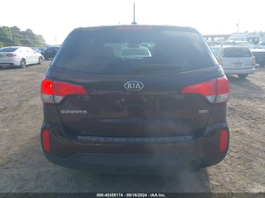 2015 Kia Sorento Lx VIN: 5XYKT3A63FG613995 Lot: 40355174