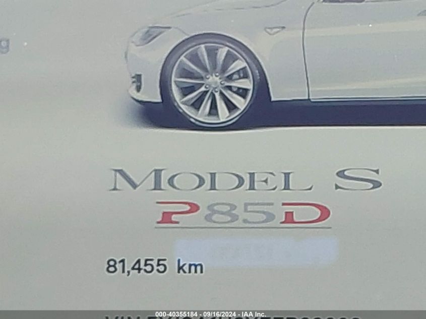 5YJSA1H2XEFP62603 2014 Tesla Model S