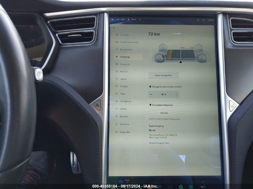 VIN 5YJSA1H2XEFP62603 2014 TESLA MODEL S no.19